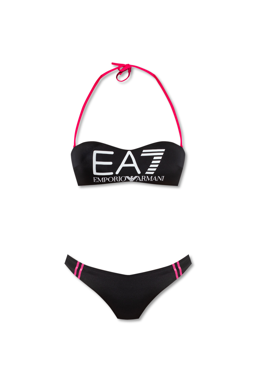 Ea7 Emporio Armani Leggings mit Logo-Print Schwarz - IetpShops TW