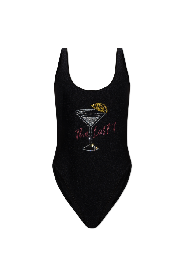 One-piece swimsuit with crystals od Oseree