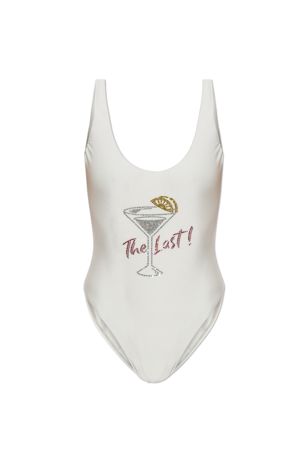 One-piece swimsuit with crystals od Oseree