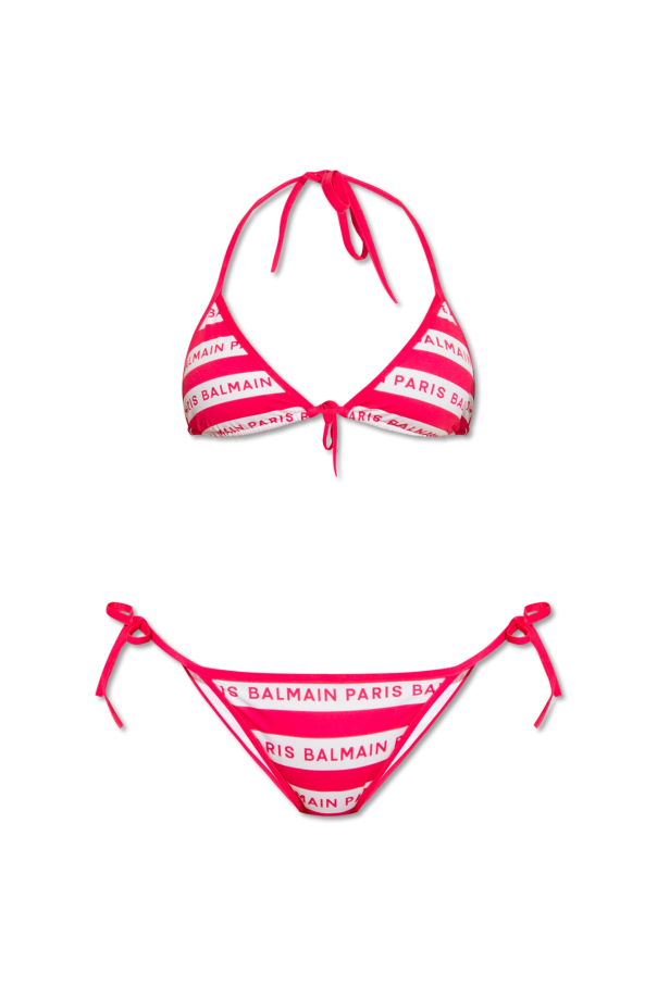 Balmain Logo-printed bikini