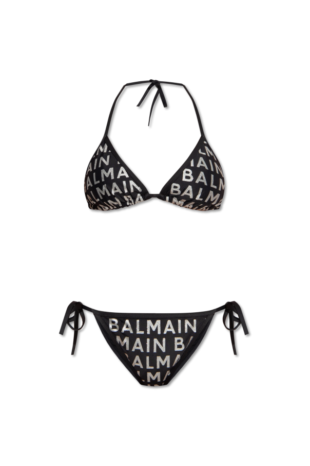 Balmain Outer Logo-printed bikini