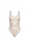 balmain intarsia-knit One-piece swimsuit