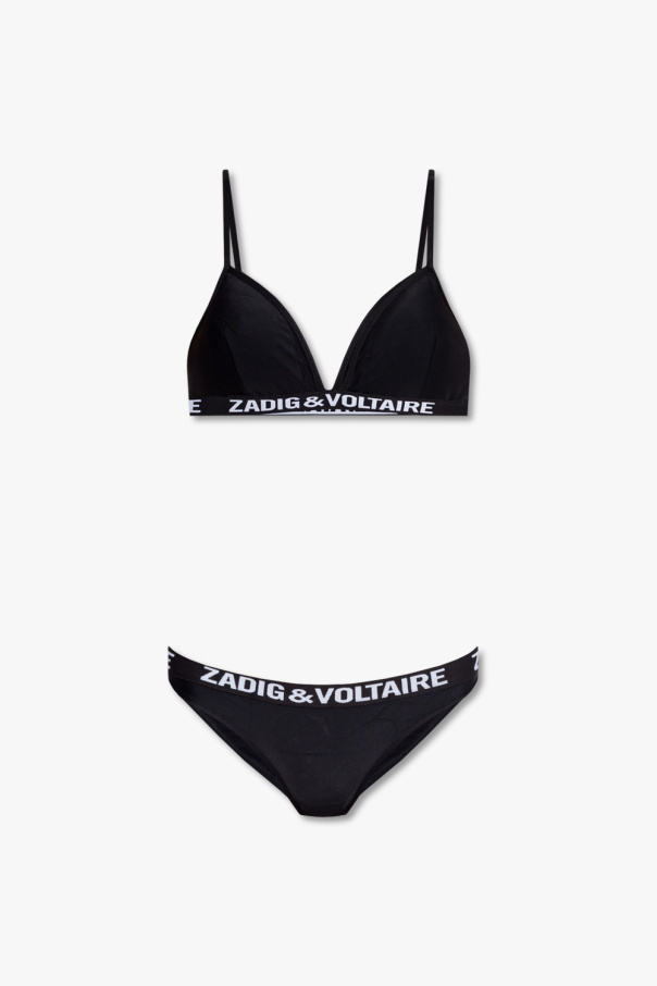 Zadig & Voltaire Dwuczęściowy kostium kąpielowy ‘Wording’