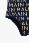 Balmain Kids NAVY BLUE One-piece swimsuit with logo