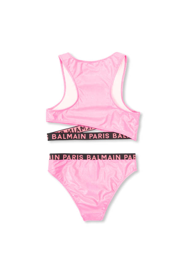 balmain crew-neck Kids Two-piece swimsuit