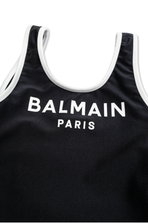 Balmain Kids Jednoczęściowy kostium kąpielowy z logo