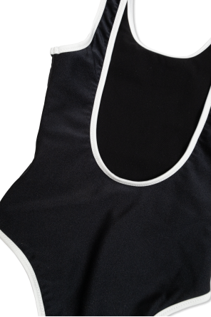 Balmain Kids Jednoczęściowy kostium kąpielowy z logo