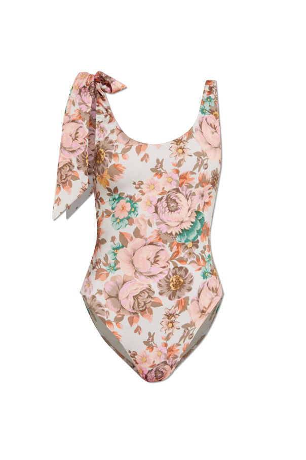 One-piece swimsuit with floral motif od Chloé