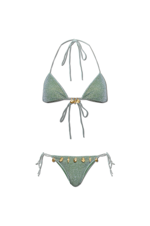 Two-piece swimsuit with Lurex thread