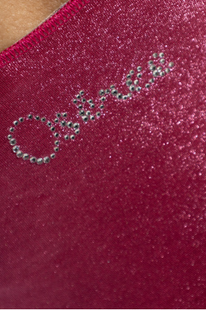 Oseree Einteiliger Badeanzug mit metallischem Finish