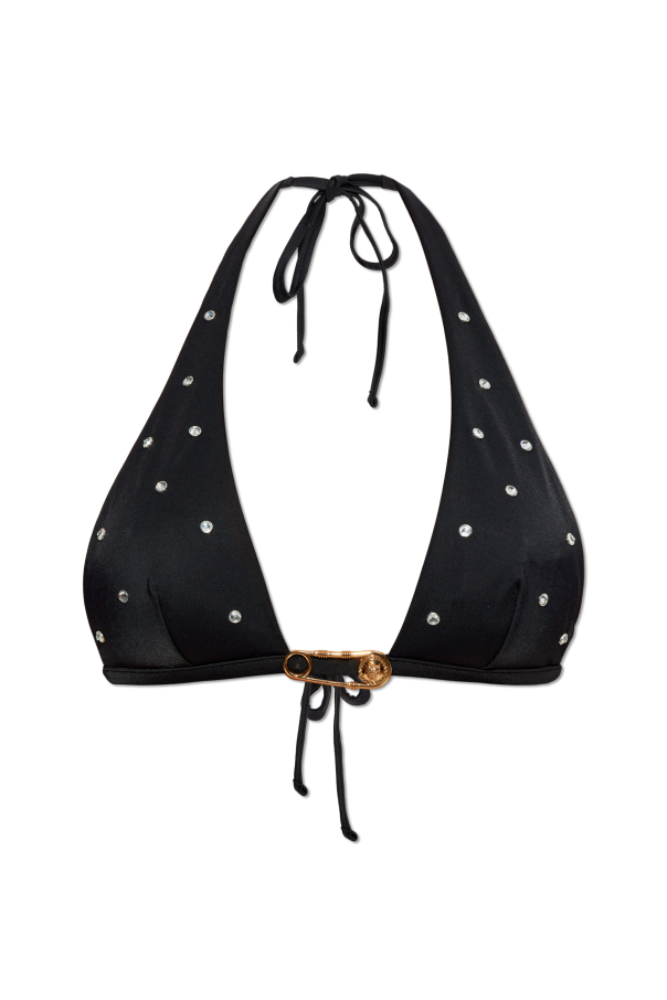 Bikini top with shimmering crystals, zdjęcie 1 Bikini top with shimmering crystals od Versace