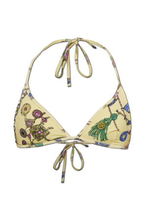 Bikini top with 'Broken Jewels' print