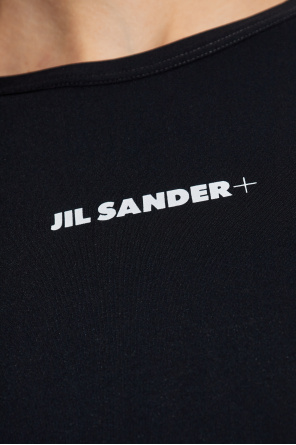 JIL SANDER+ Top de baño con logo impreso