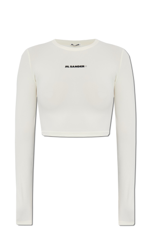 Badeoberteil mit aufgedrucktem Logo