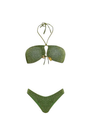 Two-piece swimsuit with lurex thread