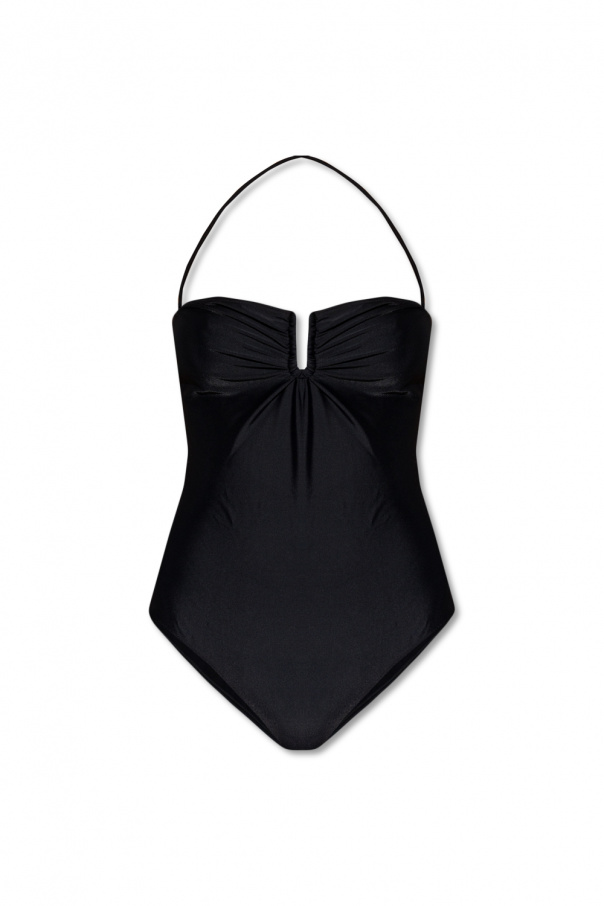 Dsquared2 check patchwork shirt One-piece swimsuit