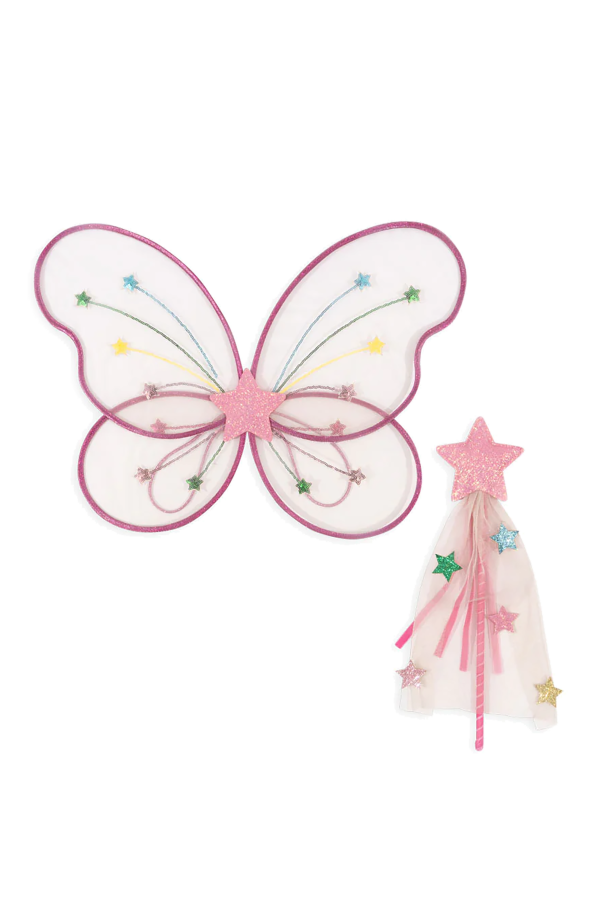 Fairy costume: wings and wand od Konges Sløjd