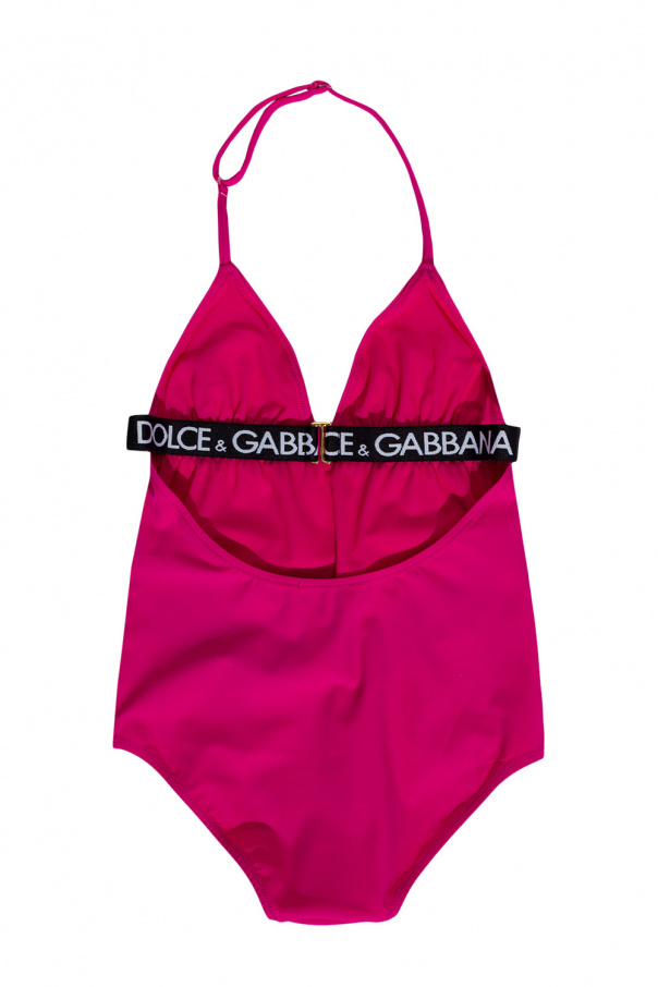 Dolce & Gabbana Kids graphic-print skater dress One-piece swimsuit
