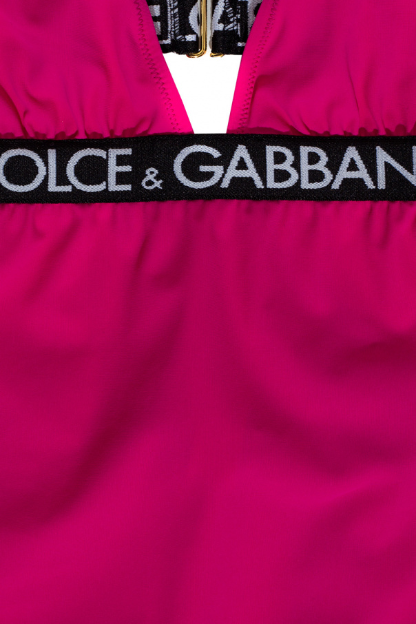 Dolce & Gabbana Kids graphic-print skater dress One-piece swimsuit