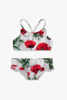 Dolce & Gabbana Slip mit floraler Spitze Weiß