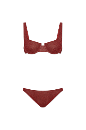 Bikini de dos piezas con hilo de lúrex