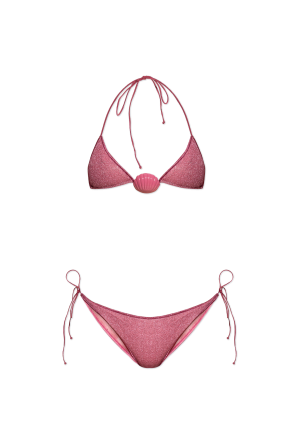 Two-piece swimsuit with lurex thread