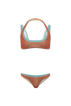 Two-piece swimsuit with lurex thread