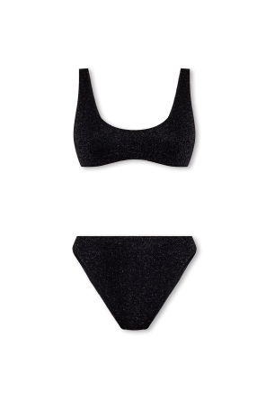Bikini with metallic finish