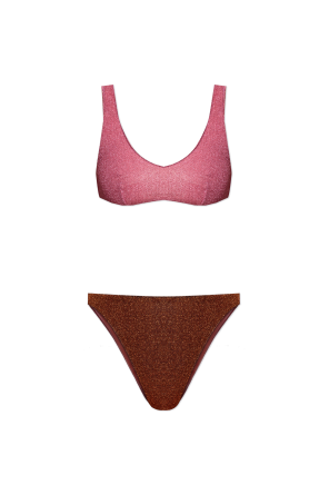 Bikini de dos piezas con hilo de lurex