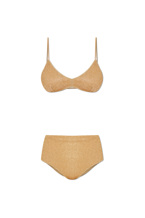 Two-piece swimsuit with lurex thread
