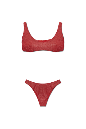 Two-piece swimsuit with lurex thread