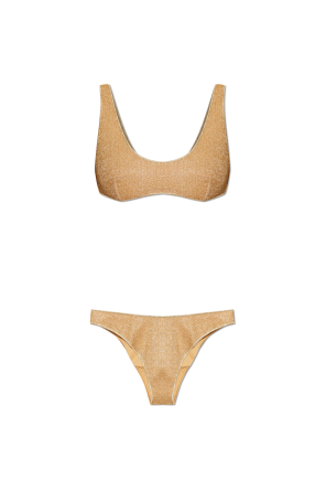 Bikini de dos piezas con hilo de lúrex