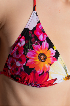 Dolce & Gabbana Kids боди на бретелях с цветочным принтом Two-piece swimsuit