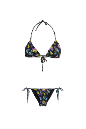 Two-piece floral swimsuit