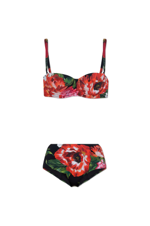 Bikini de dos piezas con motivo floral