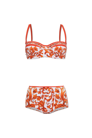 Bikini de dos piezas con estampado "Majolica"