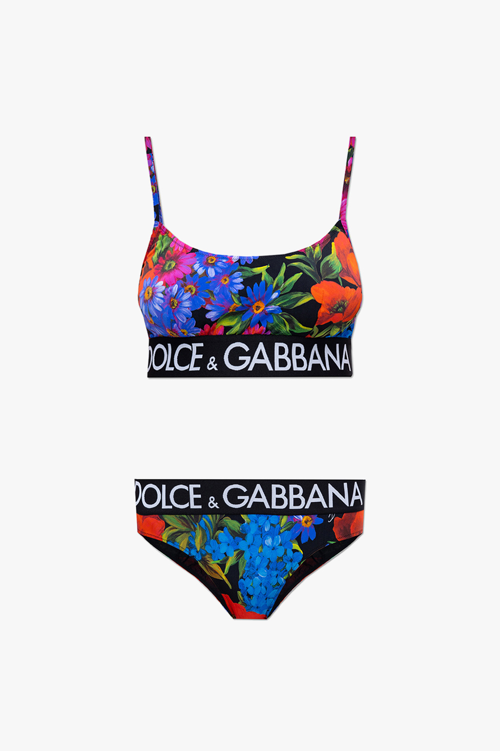 dolce riolis & Gabbana Badeshorts mit Logo-Bund Two-piece swimsuit