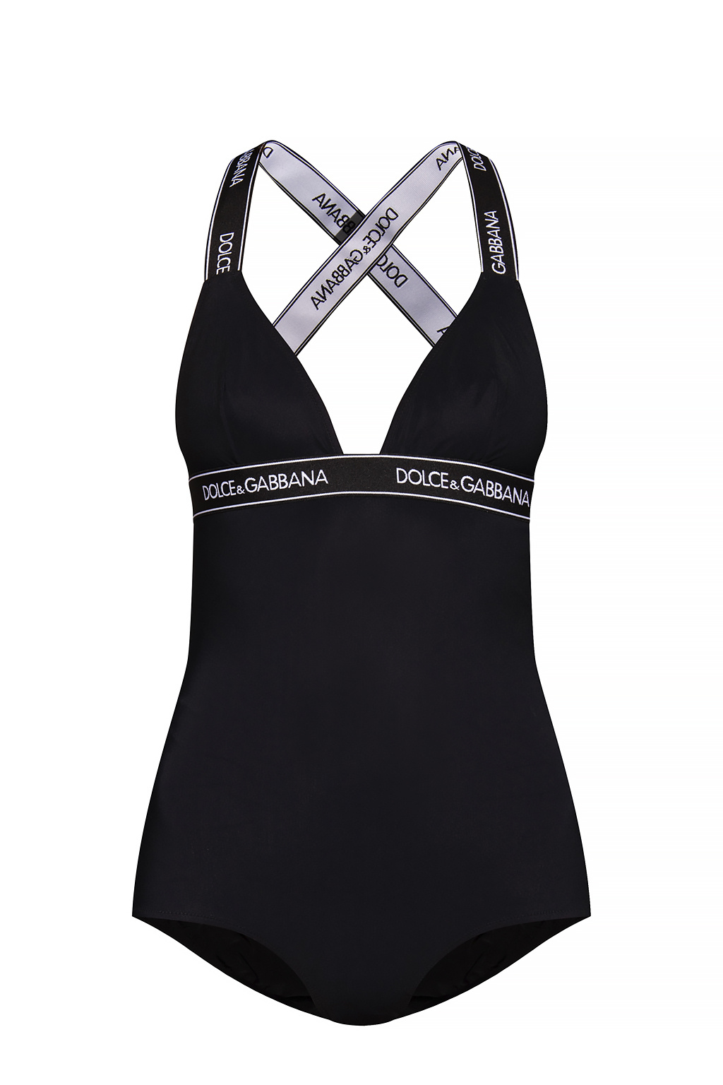 dolce DNICA & GABBANA CHOKER Z LOGO One-piece swimsuit with logo