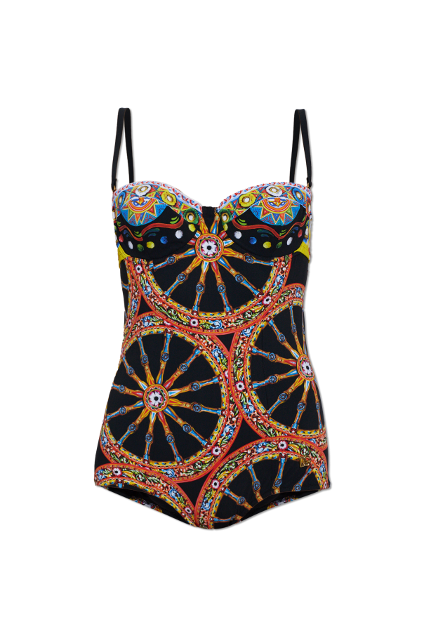 One-piece swimsuit with 