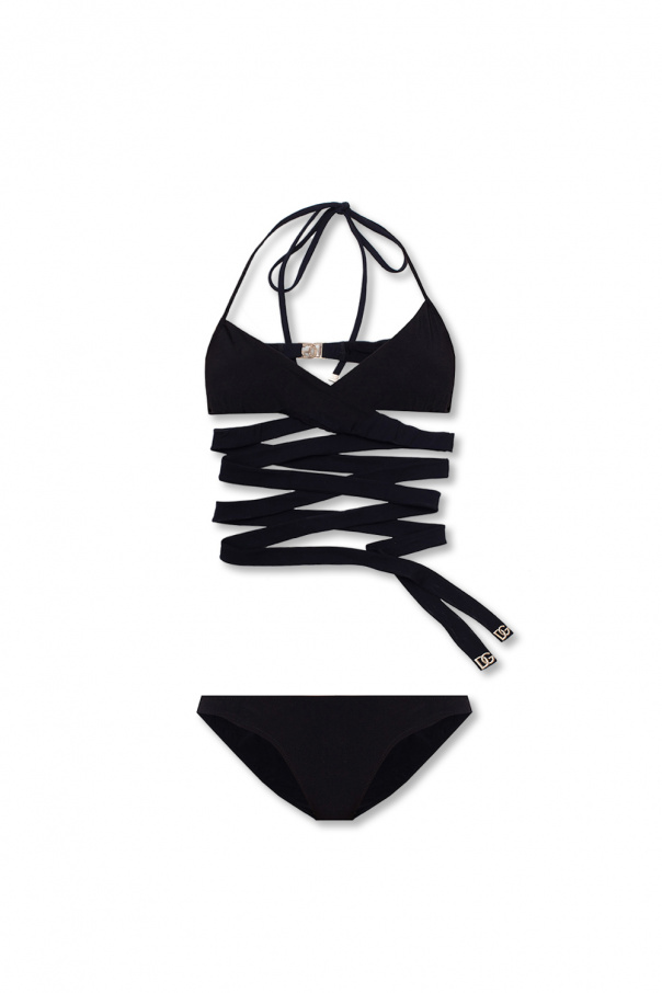 dolce T-SHIRTS & Gabbana vertical stripe cotton blouse Two-piece swimsuit