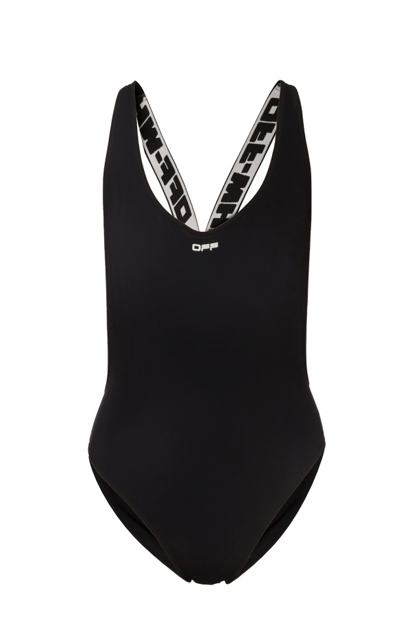 off white one piece bathing suit