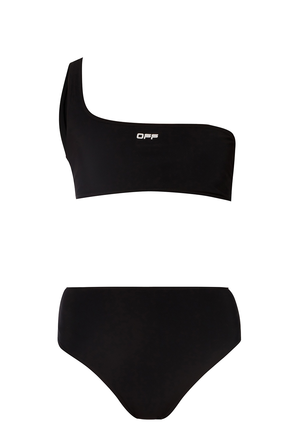 black and white two piece swimsuit