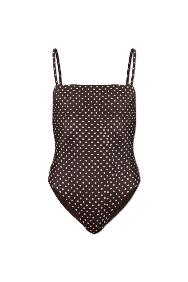 One-piece polka dot swimsuit od Matteau