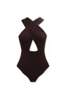 Ulla Johnson BROWN ‘Keiran’ one-piece swimsuit