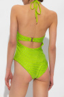 Self Portrait GREEN One-piece swimsuit