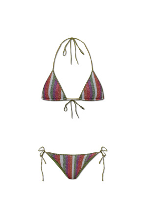 Two-piece swimsuit with lurex thread