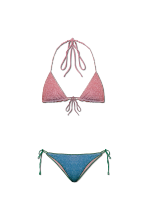Bikini de dos piezas con hilo de lúrex
