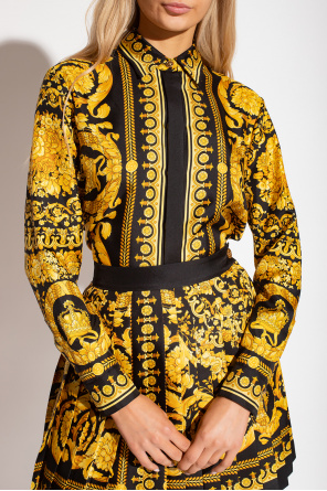 Versace Patterned Hooded shirt