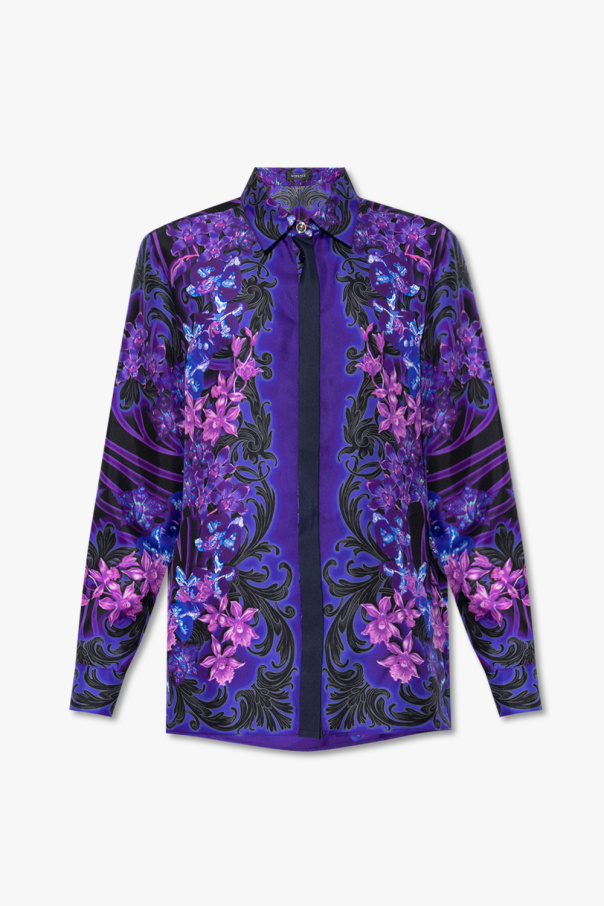 Versace Silk lilla shirt