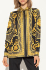 Versace GREEN Shirt with 'La Coupe des Dieux' pattern